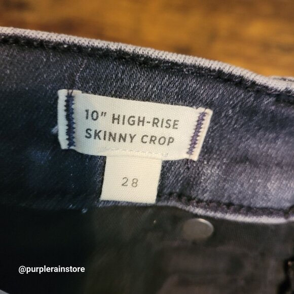 Madewell Jeans 28 Skinny Crop 10" High Rise Tummy Control Oakwood Wash MC519 NWT - Picture 7 of 15